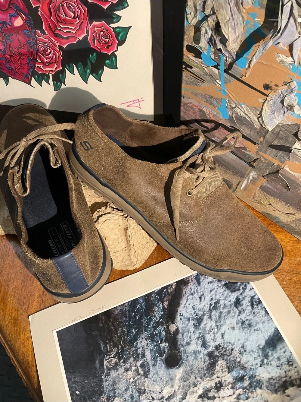Skechers Brown Suede Chukka Lace-Up Boots